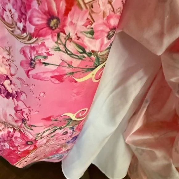 Floral Pink Women's Skirt - Picture 3 of 9